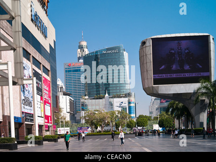 Central World Plaza (Einkaufszentrum) Rajpasong Kreuzung, Bangkok Thailand Stockfoto