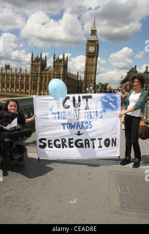 Dies war die "Reverse Bias in Richtung Segregation" Kampagne: Demo am 29. Juni in Westminster, London. Stockfoto