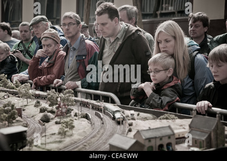 Modell-Bahn-Ausstellung Stockfoto