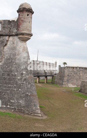 Castillo de San Marcos, St. Augustine, Florida, Vereinigte Staaten, USA, Nordamerika Stockfoto