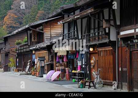 Ein Souvenir-Shop an der Hauptstraße von Narai-Juku Nagano Japan Stockfoto