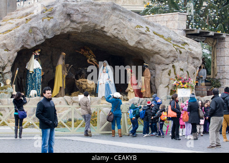 St. Peter Basilika Basilica di San Pietro Vatikanstadt Rom Krippe Stockfoto