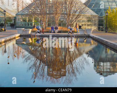 Brooklyn Botanic Garden Grounds in Brooklyn NYC Stockfoto