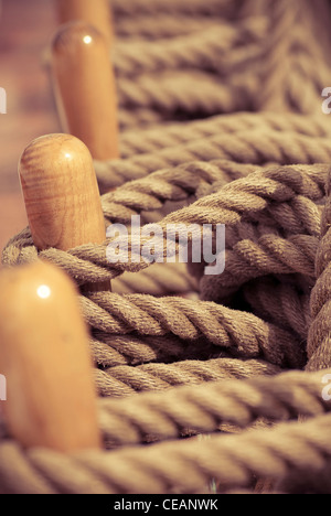 Detail des Segelschiffes Stockfoto