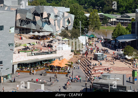 Federation Square Melbourne Victoria Australien Stockfoto