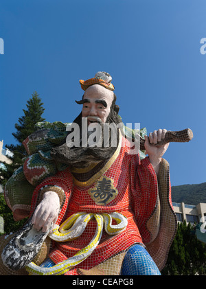 Dh REPULSE BAY HONG KONG Chinesisch taoistischen Mosaik statue Tao Tempel Stockfoto