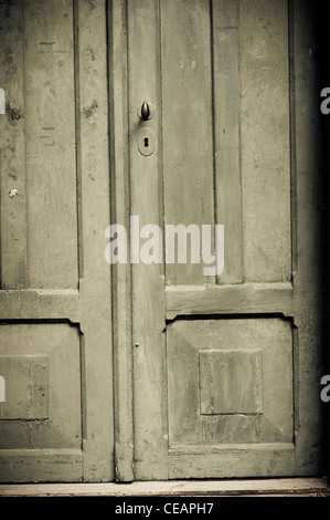 Tür der alten Gebäude Stockfoto
