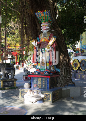 dh REPULSE BAY HONG KONG Chinese taoist Mosaikstatue unter banyan Tree daoism tao Tempel china mazu Stockfoto