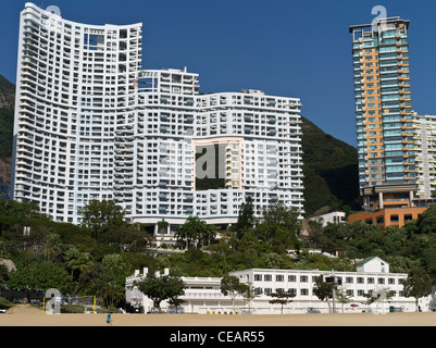 dh Feng Shui REPULSE BAY HONGKONG Kolonialgebäude modernes Hochhaus fung Shui Loch chinesische Wohnungen alte neue Gebäude china Architektur Wohngebäude Stockfoto