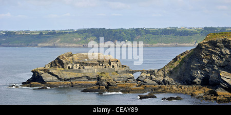 Vauban-Festung an der Pointe-des-rungen in Roscanvel, Finistère, Bretagne, Frankreich Stockfoto