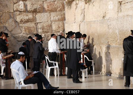 Klagemauer Jerusalem Israel Stockfoto