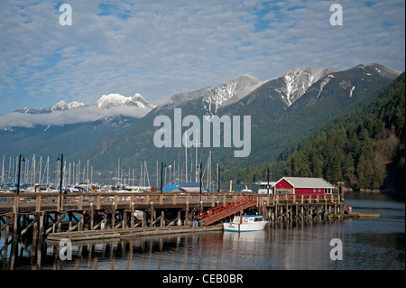 Das Bootfahren Marina an der Horseshoe Bay, Vancouver, Britisch-Kolumbien. Kanada. SCO 7926 Stockfoto