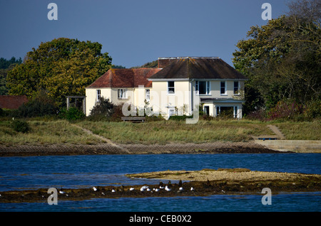 Solent Weg Fußweg Lymington Hampshire Stockfoto