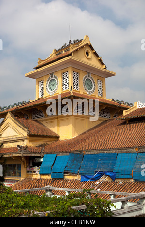 Dächer in Binh Tay Markt Chinatown Cholon Ho Chi Minh City, Vietnam Stockfoto