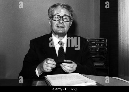 Hans-Jochen Vogel - * 03.02.1926: Porträt der sozialdemokratische Politiker und Vorsitzender der SPD. Stockfoto