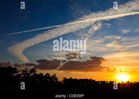 Coastal Sunset, Hernando County, Florida Stockfoto