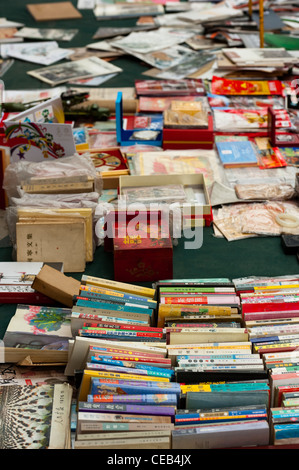 Buchhandlung, Panjiayuan Flohmarkt, Chaoyang District, Beijing, China, Asien. Stockfoto