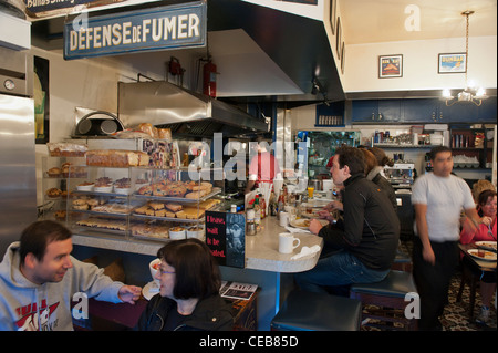 Der ursprüngliche Dottie True Blue Cafe. Der Jones Street, Filet Lage, San Francisco. Kalifornien. USA. Stockfoto