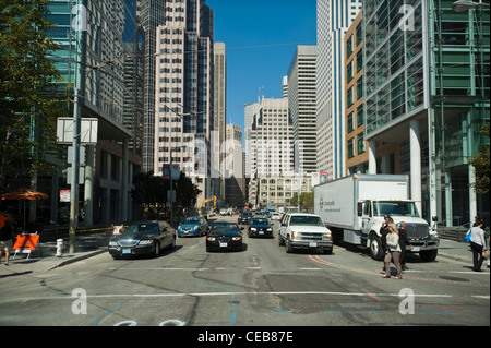 1. Straße. Die Innenstadt von San Francisco. USA Stockfoto