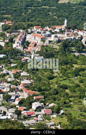 Die Stadt Bribir - Küste von Kroatien - in der Nähe von Crikvenica Stockfoto