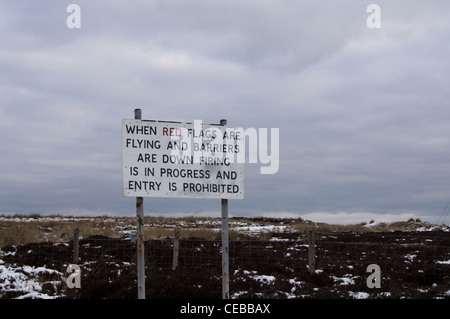 Catterick militärischen Schießplatz Stockfoto