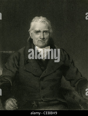 1830-Gravur von John Scott, 1. Earl of Eldon. Stockfoto