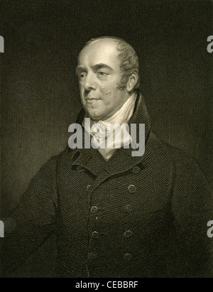 1830-Gravur von William Grenville, 1. Baron Grenville. Stockfoto