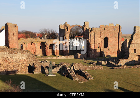 Lindisfarne Priory Holy Island Northumberland-Nord-Ost England UK Stockfoto