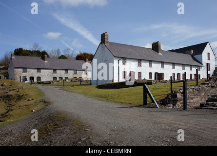 Blaenavon Eisenhütte, Hütten, Stapeln quadratisch, "Kohle-Haus" TV-Serie, Stockfoto