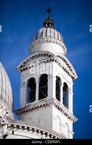 Detail von einem Glockenturm, La Salute Kirche, Venedig, Italien Stockfoto