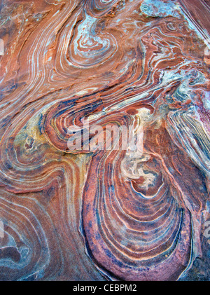 Sandtone Bildung in North Coyote Buttes, The Wave. Paria Canyon-Vermillion Cliffs Wilderness. Utah und Arizona Stockfoto