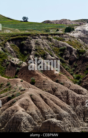 American Badlands Mounds Mountains Landscape National Park South Dakota ...