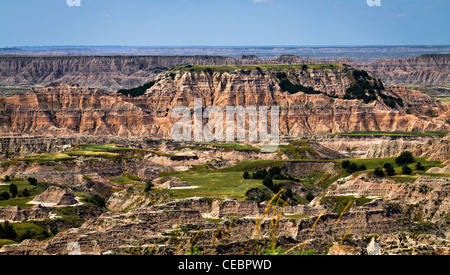 American Badlands Rocky Mountains National Park South Dakota SD in den USA USA über der Höhe großer, hochauflösender horizontaler Hochauflösung Stockfoto
