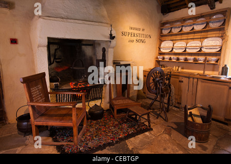 Nachthemd auf dem Display in Alloway an das Robert Burns Birthplace Museum in Ayrshire, Schottland Stockfoto