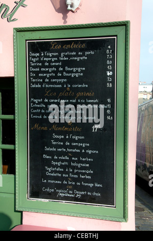 Lapin Agile berühmten Montmartre Kabarett am 22 Rue des Saules 18. Arrondissement Pariss Frankreich Französisch Stockfoto