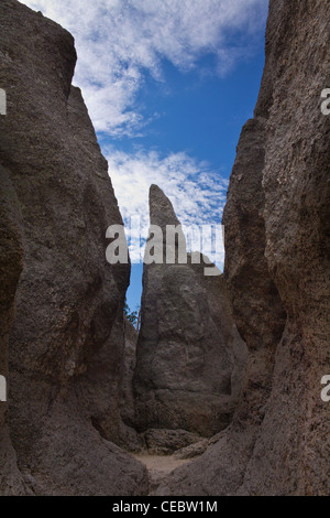 Needles Eye Tunnel American Black Hills Custer State Park Landscape Needles Highway South Dakota in den USA USA niedrige vertikale Hochauflösung Stockfoto