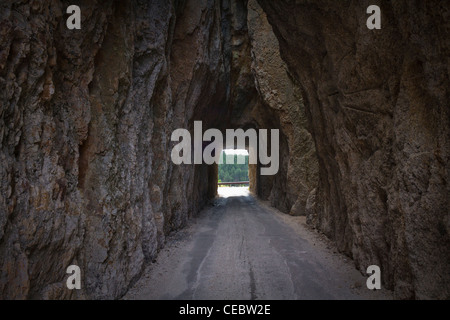 Needles Eye Tunnel im Black Hills South Dakota Custer State Park der Needles Highway in den USA füllt Hintergrund niemand horizontal hochauflösende Stockfoto