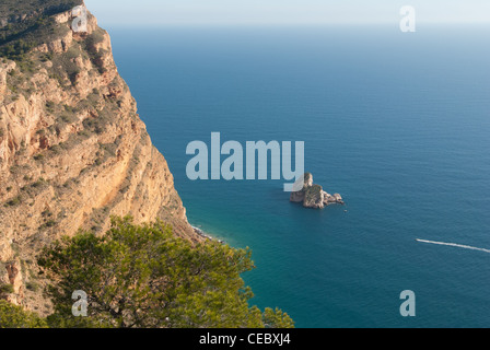 Malerische Aussicht von Sierra Helada, Costa Blanca, Spanien Stockfoto