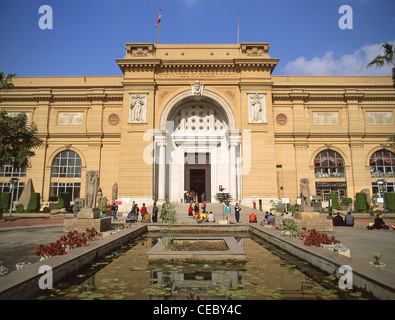 Eintritt zum Ägyptischen Museum (Ägyptisches Museum), Tahrir-Platz, Kairo, Republik Ägypten Stockfoto