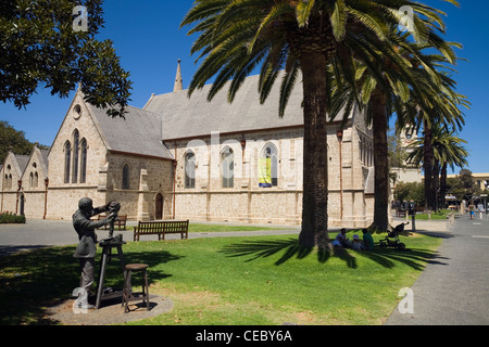 St Johns anglikanische Kirche - eines der vielen Goldrausch-Ära Erbe Gebäude in Fremantle, Western Australia, Australien Stockfoto