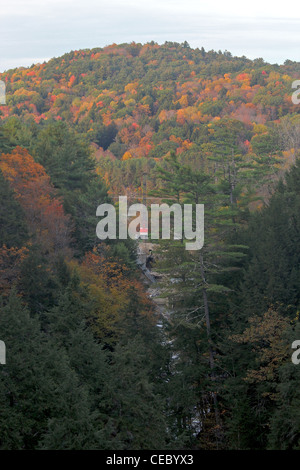 Quechee Gorge, Vermont, im Herbst Stockfoto