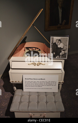 Ein Piano Stereo, die Liberace an einen Freund, auf dem Foto über die Stereoanlage im Liberace Museum in Las Vegas gezeigt geschenkt Stockfoto