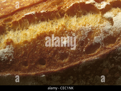 Baguette, extreme Nahaufnahme Stockfoto