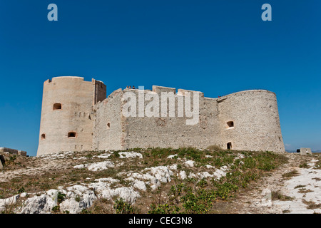 Der Château d, der Insel Ile d Gefängnis von The Count of Monte Cristo nach Alexander Dumas, Bucht von Marseille Stockfoto