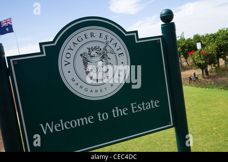 Voyager-Weingut und Restaurant in Margaret River, Western Australia, Australien Stockfoto