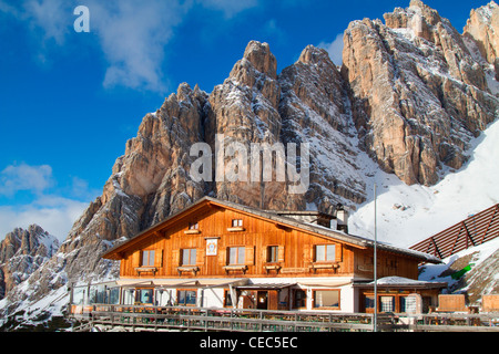 Rifugio Son Forca, Monte Cristallo, Cortina d ' Ampezzo, Dolomiten, Italien Stockfoto