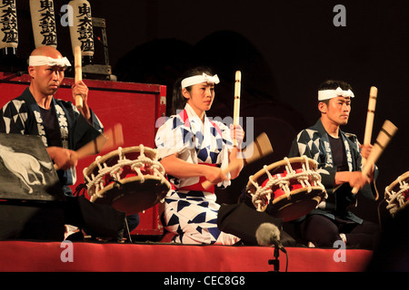 Marokko, Fes, Tokyo Trommler auf dem Fes internationalen Festival der geistlichen Musik Stockfoto