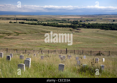 Wenig grosses Horn Battefield Nationaldenkmal, Montana. Stockfoto