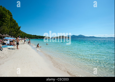 Hauptstrand Formentor, Cala Pi de sa Posada, Mallorca, Spanien Stockfoto