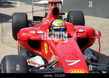 Ferrari-Pilot Felippe Massa auf der 2010 British Formula One Grand Prix Stockfoto